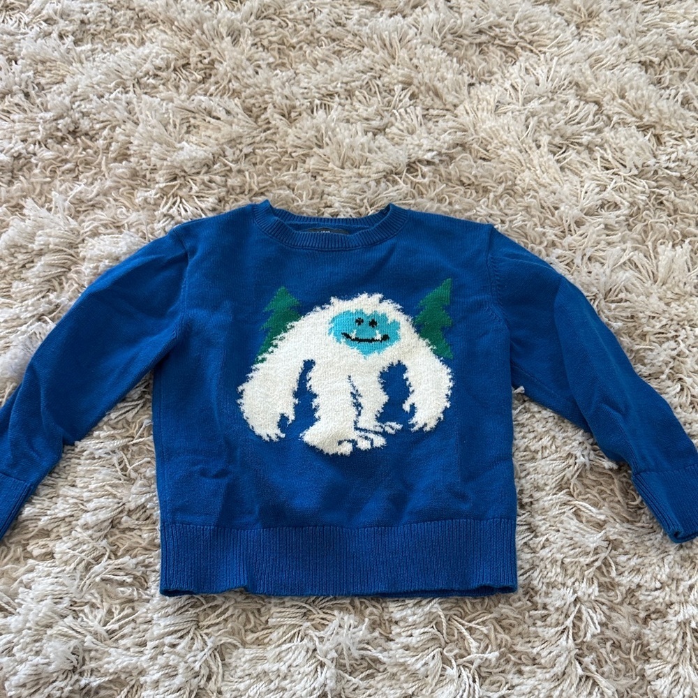 OshKosh B'gosh Blue Yeti Graphic Sweater Size 2T - Picture 1 of 4